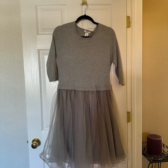 Esley Gray Sweater & tulle dress - Picture 3 of 4